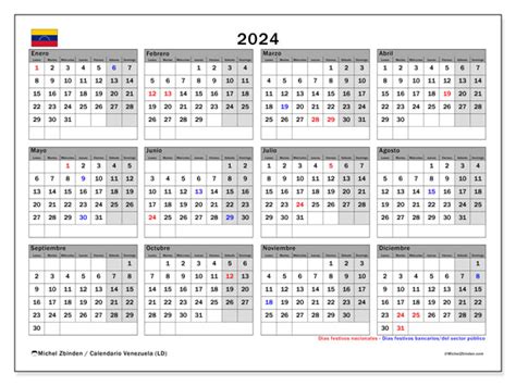 Calendario 2024 Con Feriados En Venezuela - Image to u