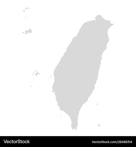 Taiwan map icon country map island Royalty Free Vector Image