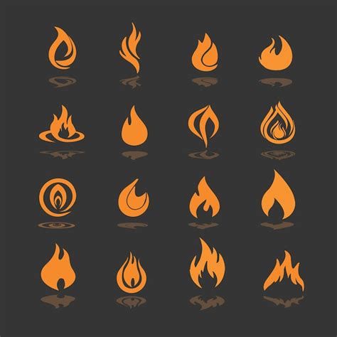 Free Vector | Fire icons collection