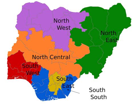 Most developed regions in Nigeria (Geopolitical zones)