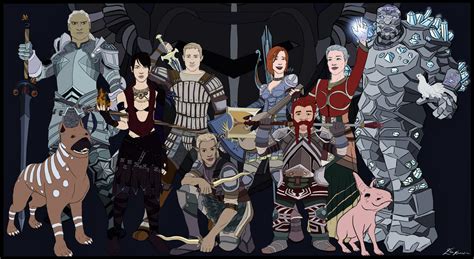 Dragon Age Origins Companions by Elle-Enasalin on DeviantArt