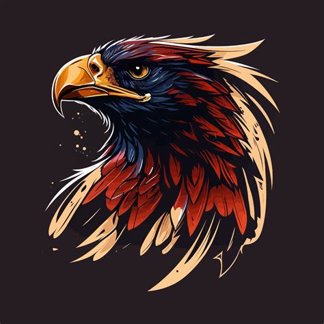 Eagle Head Eagle Logo Symbol - Gaming Logo Elegant Element for Brand - Eagle Abstract Symbols ...