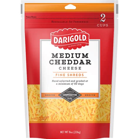 Darigold Medium Cheddar Shredded Cheese | Shop | Roth's