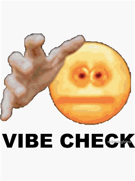 "Vibe Check" Sticker for Sale by erikssiegfried | Redbubble