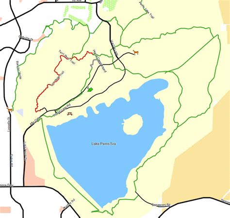 Lake Perris SRA - California Trail Map