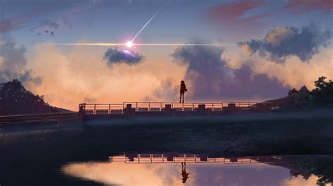 3840x2160 Anime Boy Standing On Bridge 4k 4K ,HD 4k Wallpapers,Images ...