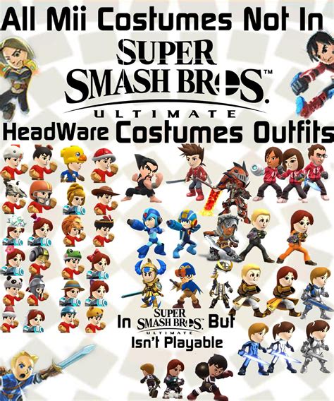 Missing Mii Costumes | Super Smash Brothers Ultimate | Smash bros, Super smash bros, Super smash ...