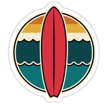 Surfboard graphic stickers, etc! Sticker by alexyarrish | Surf stickers ...