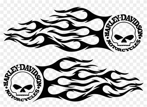 Download 5210 X 3564 7 - Harley Davidson Skulls Decal Clipart Png ...