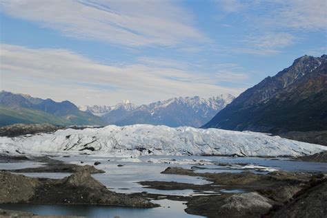 Matanuska Glacier from the trailhead on the Fourth of July : r/alaska