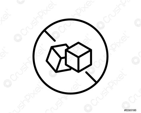 No Sugar free vector icon Vector sugar cubes in circle - stock vector | Crushpixel