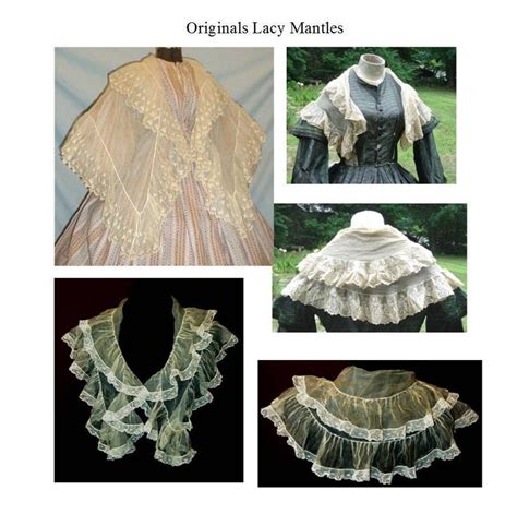 Ruffled Mantle/19th Century Mantle Cape Capelet Pattern/ - Etsy