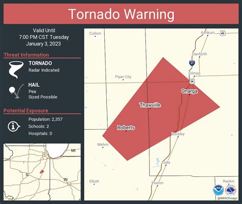 NWS Tornado on Twitter: "Tornado Warning continues for Onarga IL, Roberts IL and Thawville IL ...