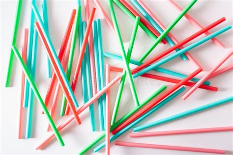 Single Use Plastic Drinking Straws Stock Image - Image of protection, assorted: 165677409