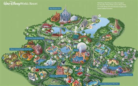 All Walt Disney World Resort Theme Park Maps – Meet the Magic