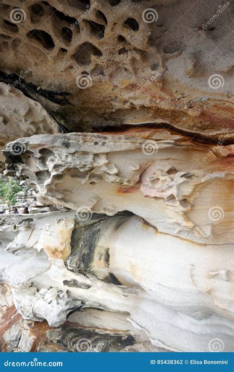 Eroded rock textures stock photo. Image of view, shore - 85438362