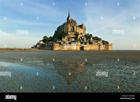 Mont Saint Michel, tide flat, Manche (50), Normandy, France Stock Photo - Alamy