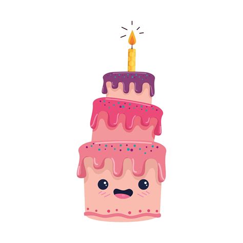 Happy birthday cake cartoon vector design 3179728 Vector Art at Vecteezy