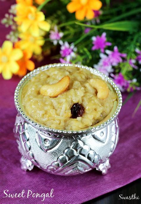 Sweet pongal recipe video | How to make temple style sweet pongal recipe