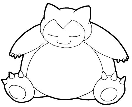 How to Draw Snorlax from Pokemon with Easy Step by Step Drawing Lesson ...