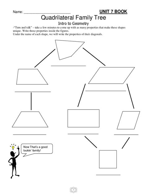 Fillable Online Quadrilateral Family Tree. Explore rules of quadrilaterals, their ... Fax Email ...