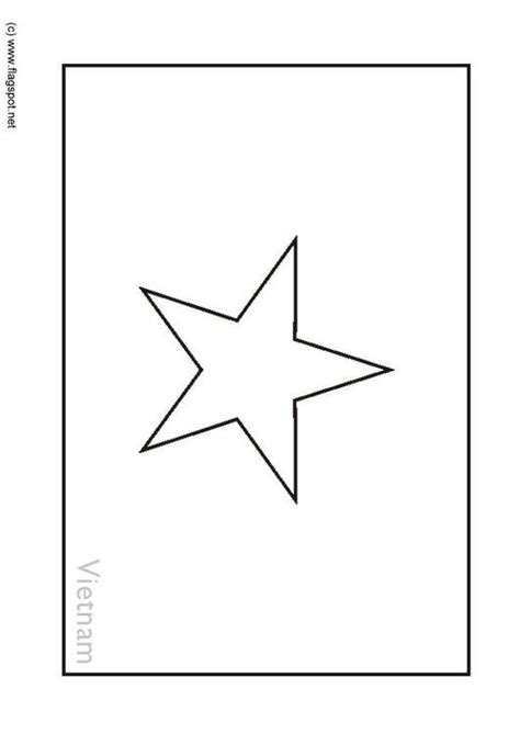 Coloring Page flag Vietnam - Free printables - Img 6316