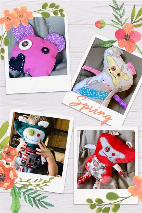 Unique Handmade Stuffed Animals | Handmade stuffed animals, Spring ...