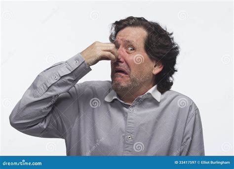 Man Plugging Nose, Horizontal Stock Image - Image of stench, smell: 33417597