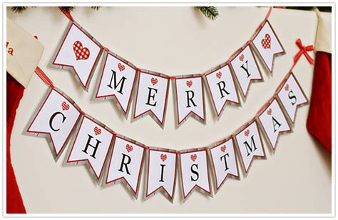 Paper and Party Love: Free Printable Merry Christmas Banner