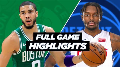 CELTICS vs PISTONS - EXTENDED GAME HIGHLIGHTS | 2020 NBA SEASON - YouTube