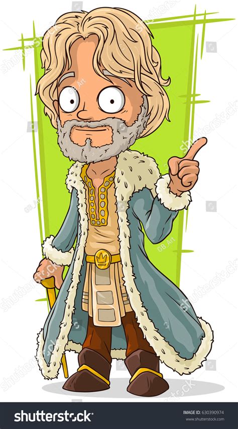 Cartoon Blond Standing Medieval Lord Rich Stock Illustration 630390974 ...