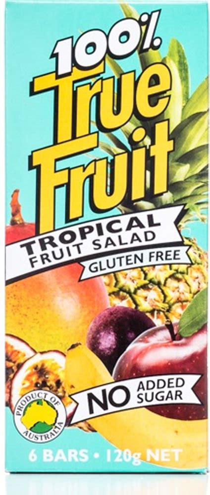 True Fruit Tropical Fruit Salad Multi 20g 6pk (pack of 8) - Health Food Direct