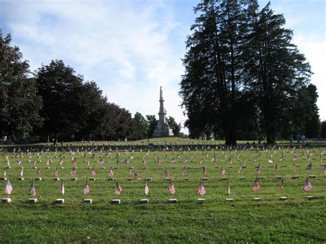 Flags Placed in the Gettysburg National Cemetery for the 148th ...