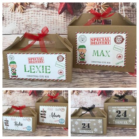 PERSONALISED CHRISTMAS EVE GIFT BOX NIGHT BEFORE TREAT BOX: Amazon.co ...