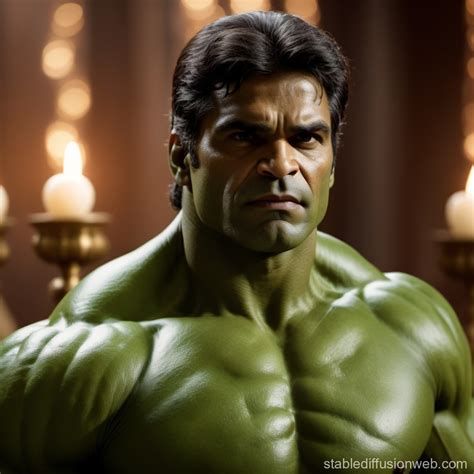 Hulk as Indian Priest AI Concept Art | Stable Diffusion Online