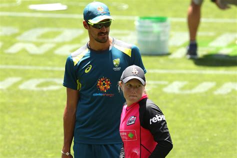 Mitchell Starc and wife Alyssa Healey train together ahead of Adelaide ...