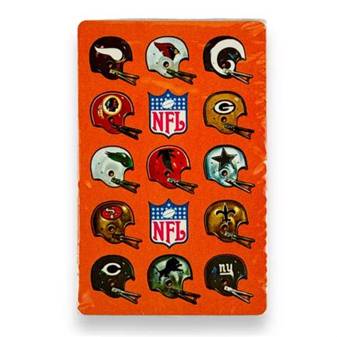 1970S STANCRAFT NFC Football Team Helmets Sealed Playing Card Deck Inc Cardinals $21.38 - PicClick