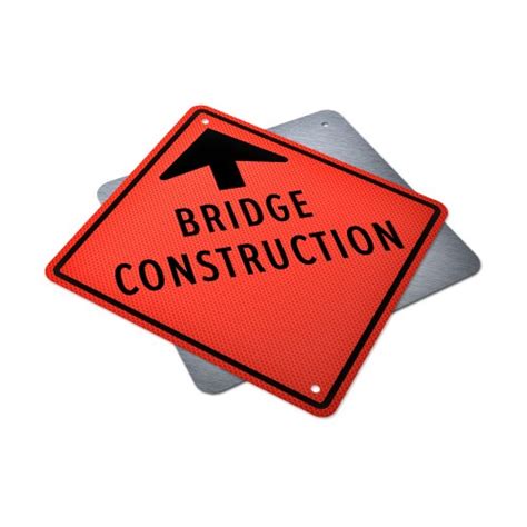 Bridge Construction Ahead Sign