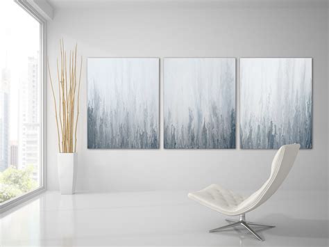 WHITE ABSTRACT PAINTING 72x30 XLarge Canvas Art Minimalist Art Canvas Painting Minimalist ...