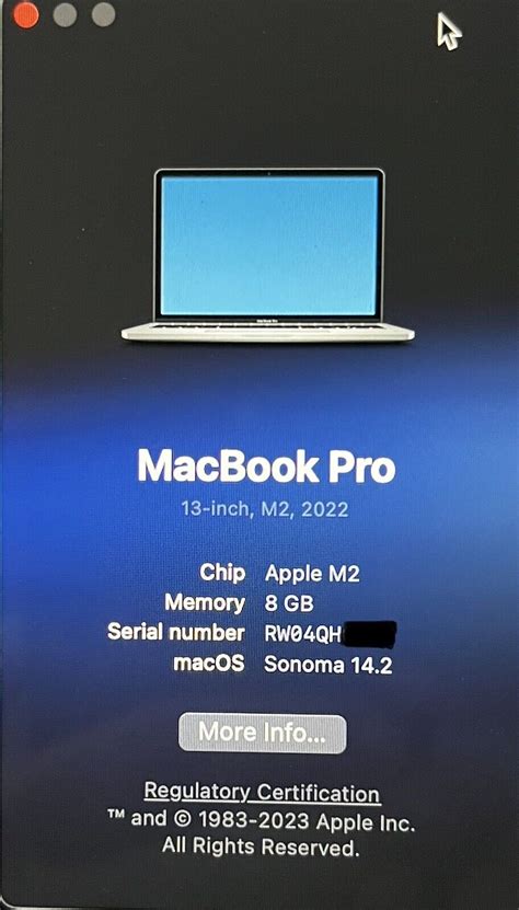 Apple MacBook Pro M2 (256GB SSD, M2, 8GB) Laptop - Space Grey - MNEH3B ...