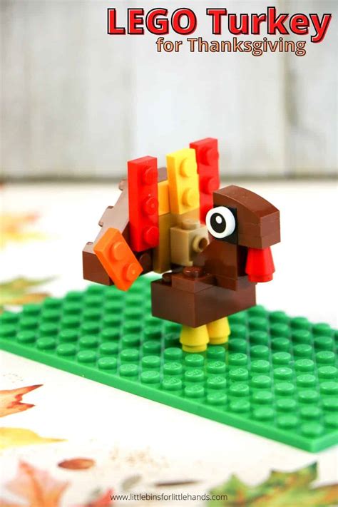 LEGO Turkey Instructions For Thanksgiving - Little Bins for Little Hands