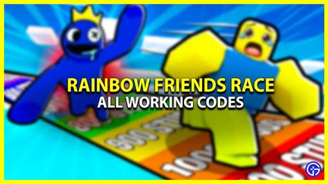 Roblox Rainbow Friends Race Codes (January 2023)