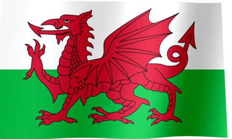 Wales Flag GIF | All Waving Flags