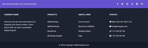 25 Bootstrap Footers - free examples & easy customization