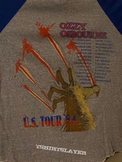 Ozzy Osbourne Ozzy Osborne - us tour shirt 1984 | TShirtSlayer TShirt ...