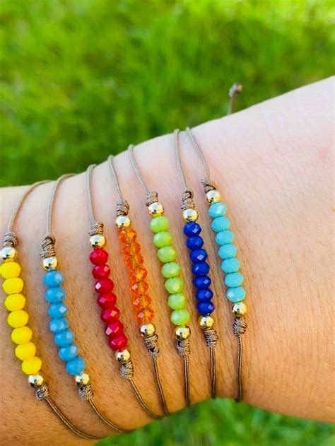 Friendship Bracelets Beautiful Crystals 4 mm Adjustable | Etsy