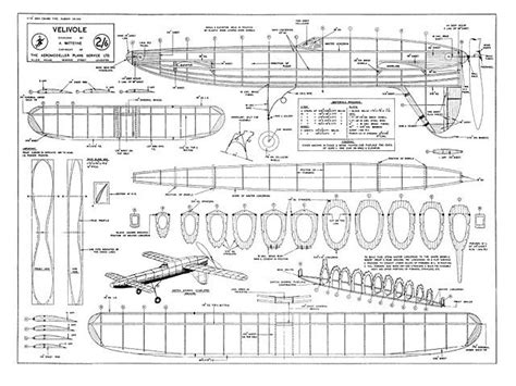 Velivole Canard plan : download free vintage model aircraft plan | Model airplanes, How to plan ...