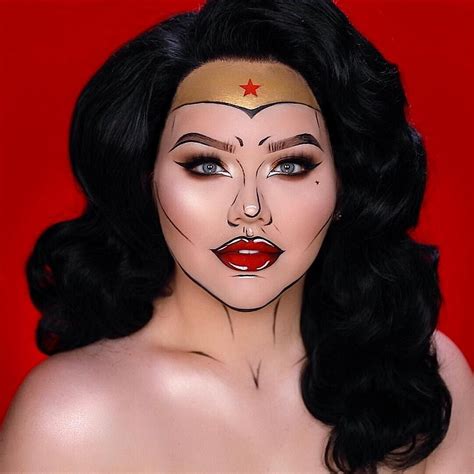 This comic book Wonder Woman makeup tutorial is straight-up mesmerizing ...