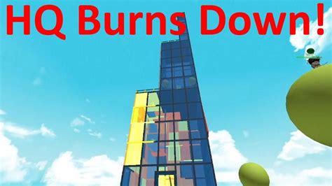 Roblox HQ Burns Down - Natural Disaster Survival - Roblox - YouTube