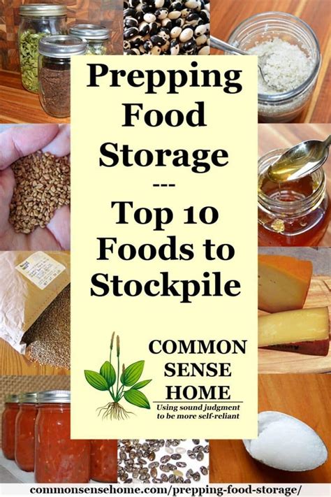 Prepping Food Storage - Top 10 Foods to Stockpile | Survival food, Food ...